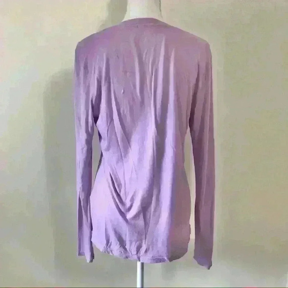 Sundry Star Long Sleeve T-Shirt in Lilac - Picture 3 of 5
